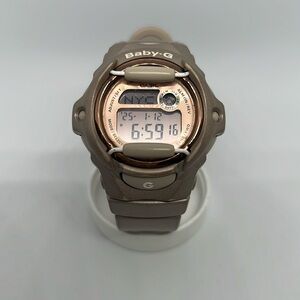 G-Shock Baby-G by Casio Ladies Watch Champaign Color with Rose Gold Face